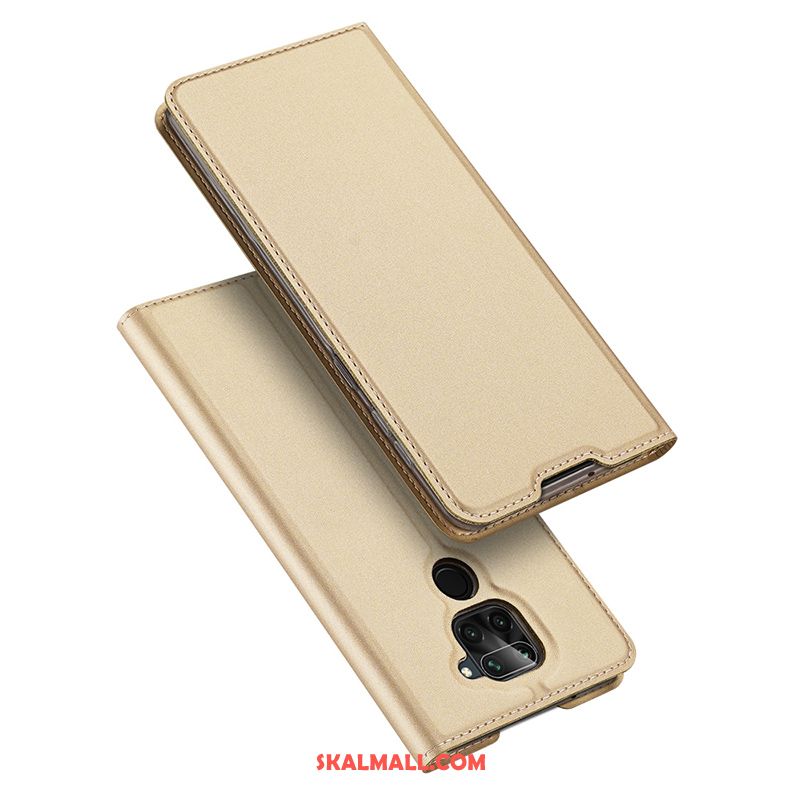 Redmi Note 9 Skal Slim Rosa Läderfodral Röd Clamshell Fodral Till Salu