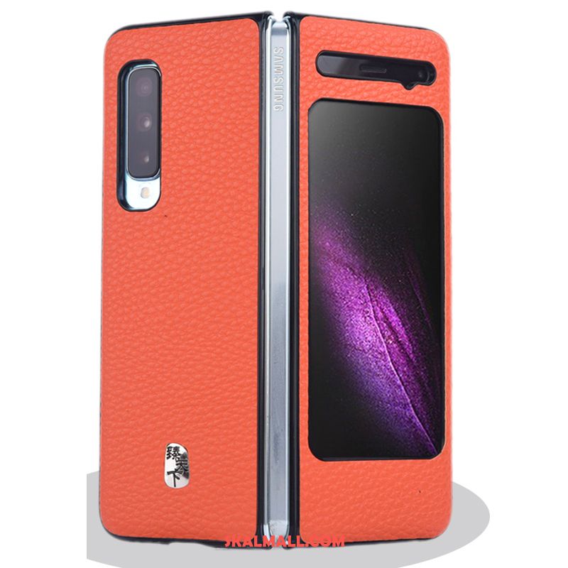 Samsung Fold Skal Fallskydd All Inclusive Faldigt Orange Stjärna Fodral Billiga