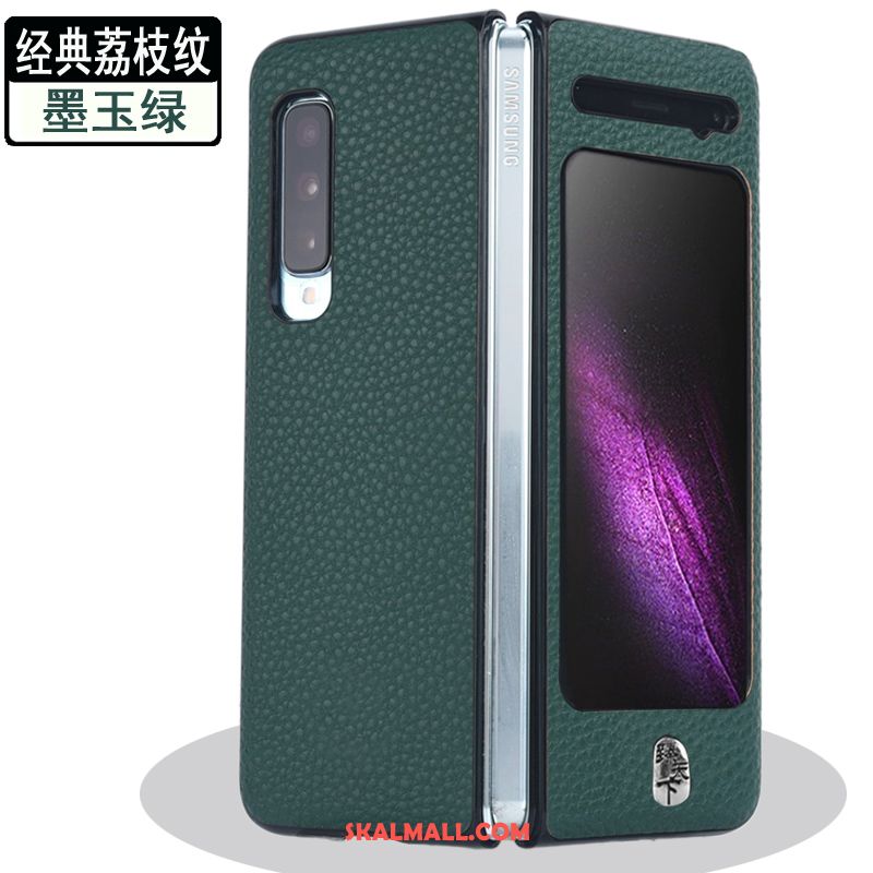 Samsung Fold Skal Läderfodral Skydd Fallskydd Nubuck Mobil Telefon Rabatt