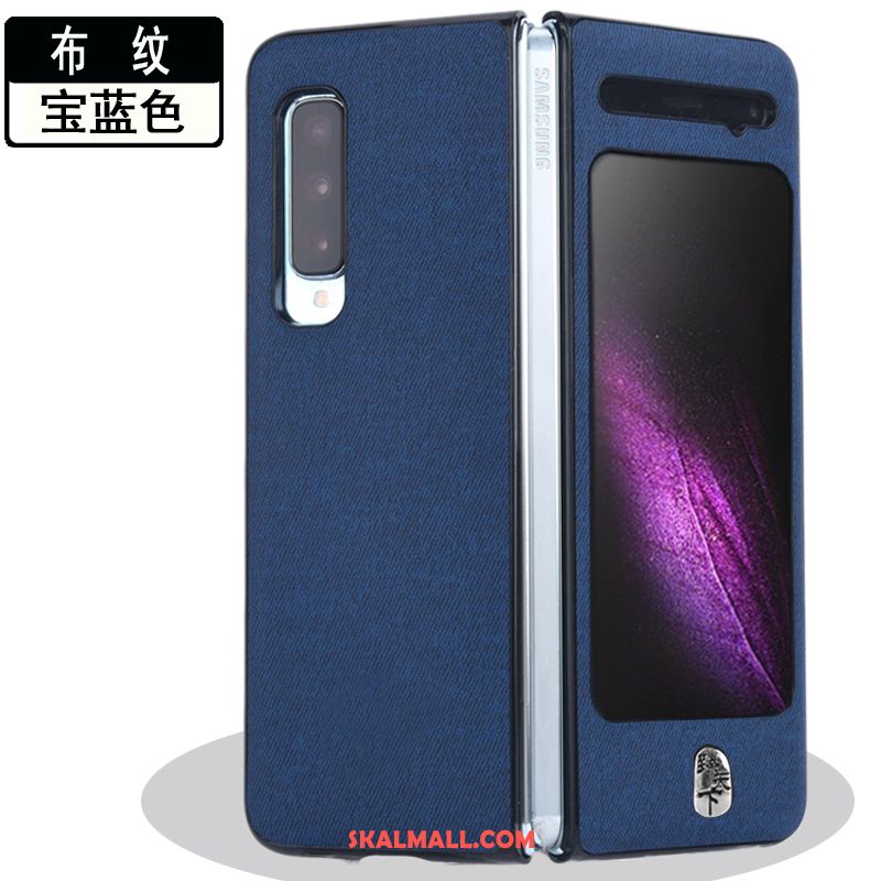 Samsung Fold Skal Läderfodral Skydd Fallskydd Nubuck Mobil Telefon Rabatt