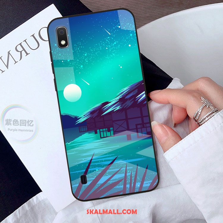 Samsung Galaxy A10 Skal Fallskydd Kreativa Blå Mobil Telefon Glas Fodral Köpa