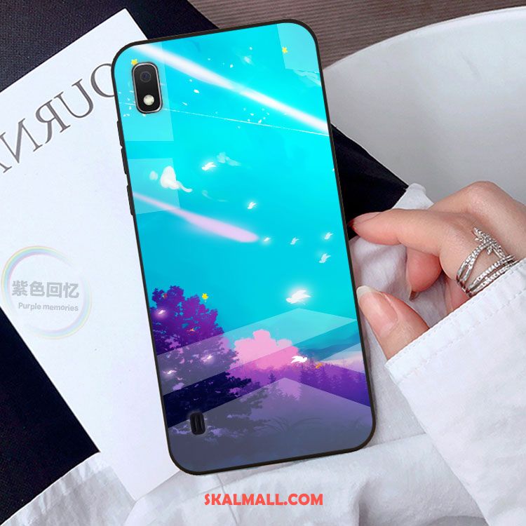 Samsung Galaxy A10 Skal Fallskydd Kreativa Blå Mobil Telefon Glas Fodral Köpa