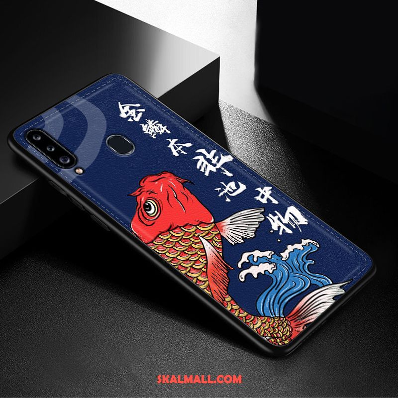 Samsung Galaxy A20s Skal Ny Lättnad Fallskydd Läder Mjuk Fodral Billiga