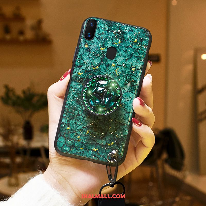 Samsung Galaxy A40 Skal Purpur Mjuk Velour All Inclusive Kreativa Fodral Billigt