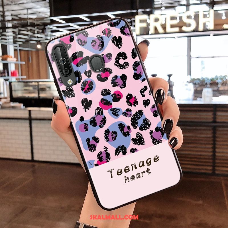 Samsung Galaxy A40s Skal Leopard Glas All Inclusive Mjuk Mobil Telefon Rabatt