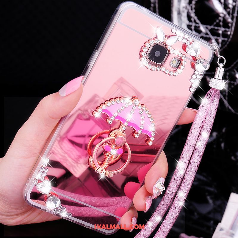 Samsung Galaxy A5 2017 Skal Mobil Telefon Rosa Stjärna Skydd Strass Billig