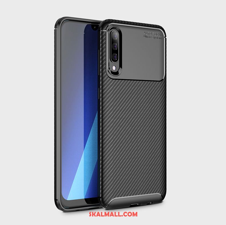 Samsung Galaxy A50 Skal Fallskydd Silikon Mobil Telefon Mjuk Kostfiber Fodral Till Salu