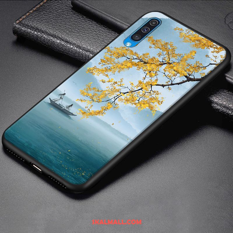 Samsung Galaxy A50 Skal Mjuk Mobil Telefon Nubuck Fallskydd Enkel Rea