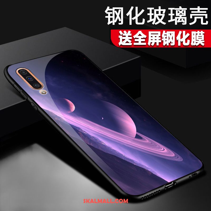 Samsung Galaxy A50 Skal Silikon Mjuk Skydd Mobil Telefon Purpur Rea