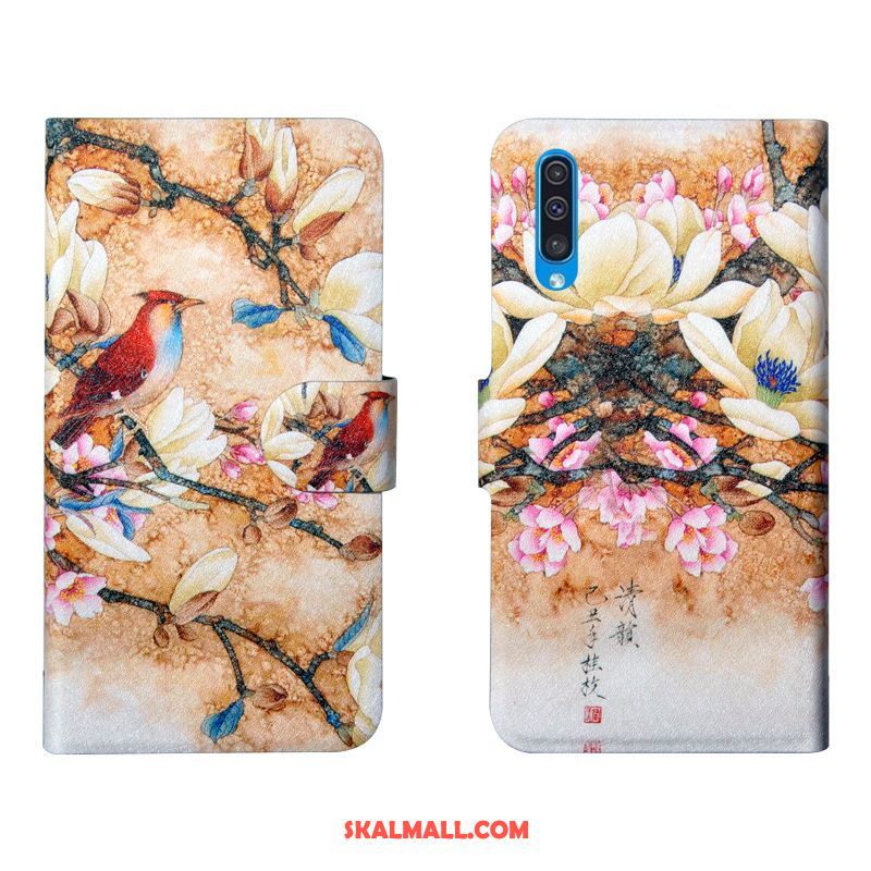 Samsung Galaxy A50s Skal Enkel Net Red Mjuk Gul Kreativa Billig