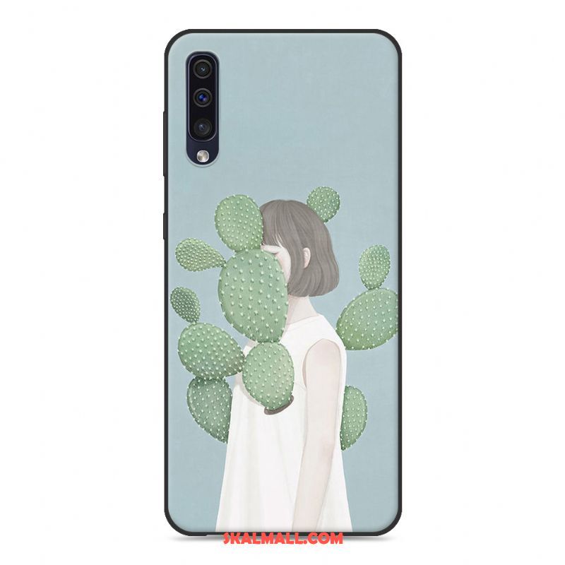 Samsung Galaxy A50s Skal Kreativa Rosa Trend Skydd Silikon Fodral Billig