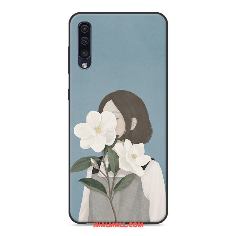 Samsung Galaxy A50s Skal Kreativa Rosa Trend Skydd Silikon Fodral Billig