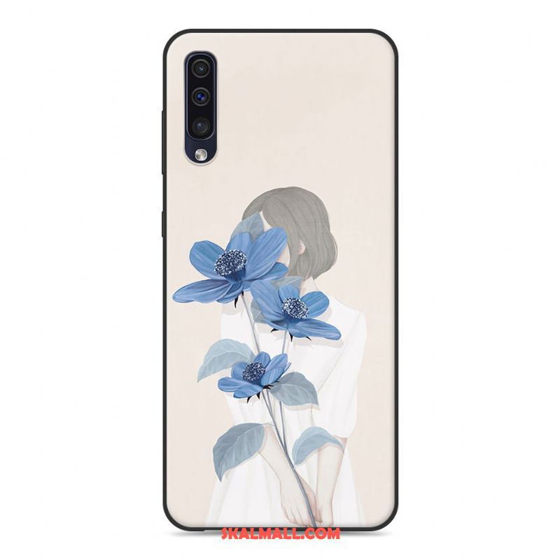 Samsung Galaxy A50s Skal Kreativa Rosa Trend Skydd Silikon Fodral Billig