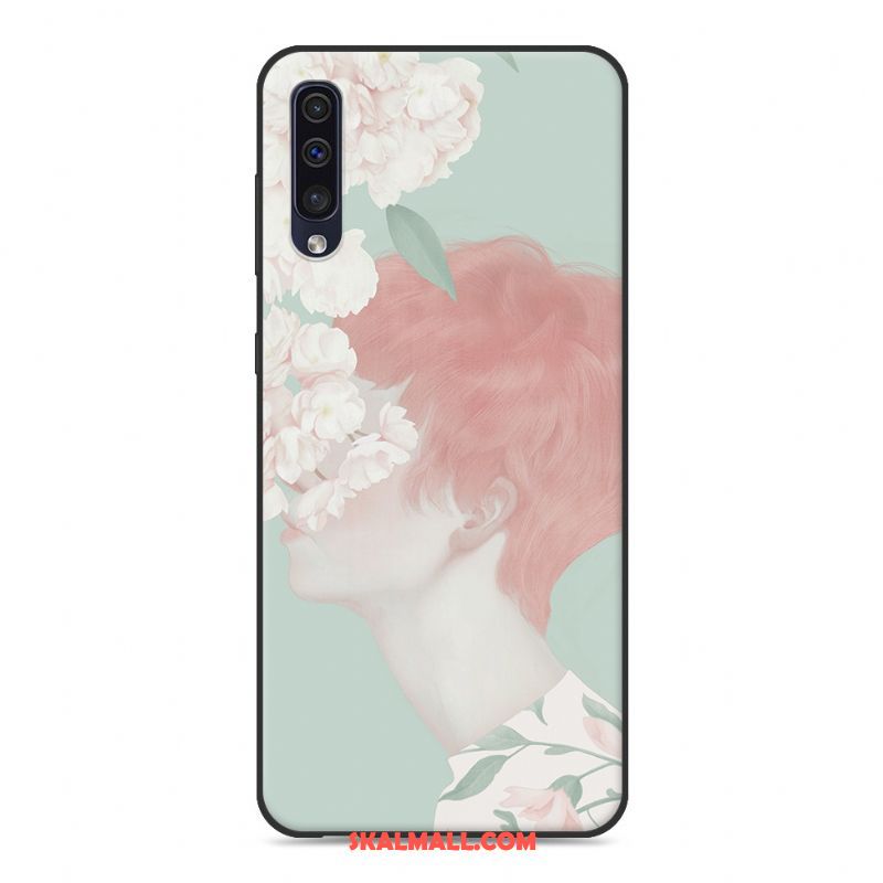 Samsung Galaxy A50s Skal Kreativa Rosa Trend Skydd Silikon Fodral Billig