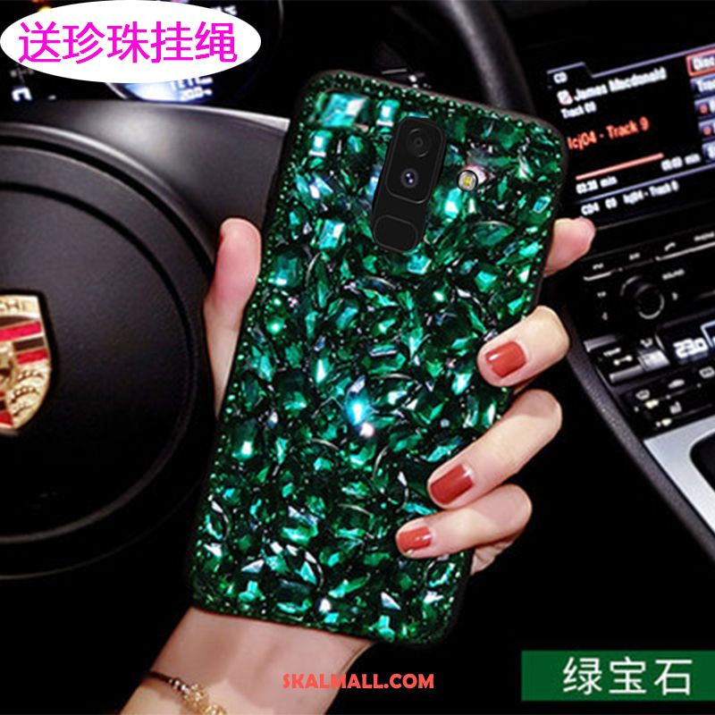Samsung Galaxy A6 Skal Rosa Strass Mobil Telefon Skydd Stjärna Fodral Butik