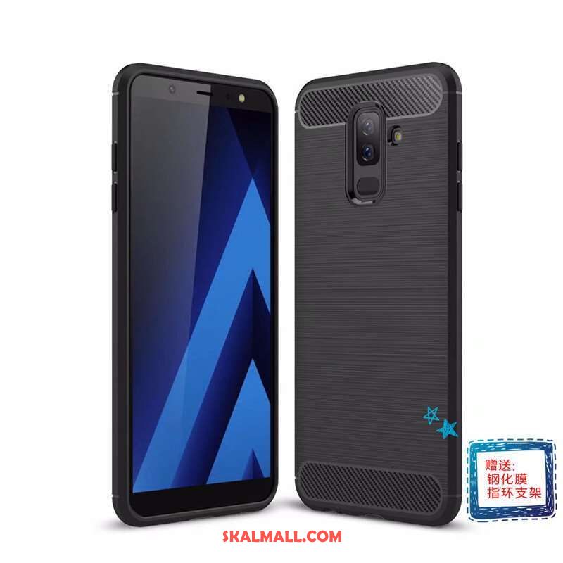 Samsung Galaxy A6+ Skal Skydd Stjärna Mörkblå Hög Mobil Telefon Butik