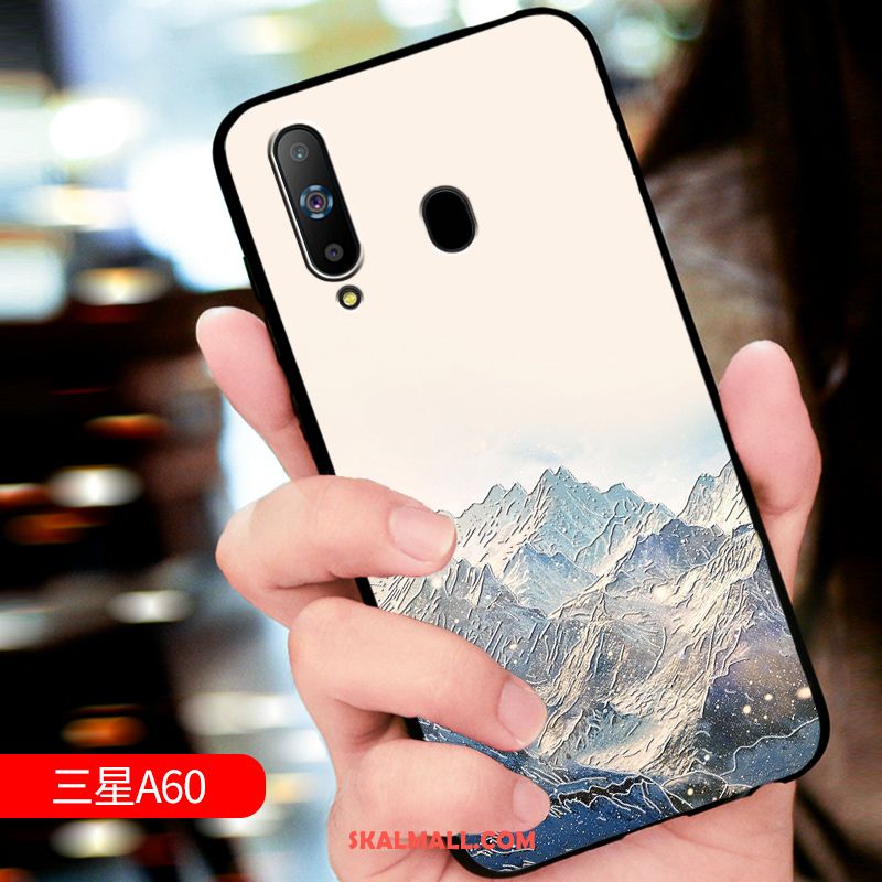 Samsung Galaxy A60 Skal Skydd Blå Stjärna Fallskydd Lättnad Rea