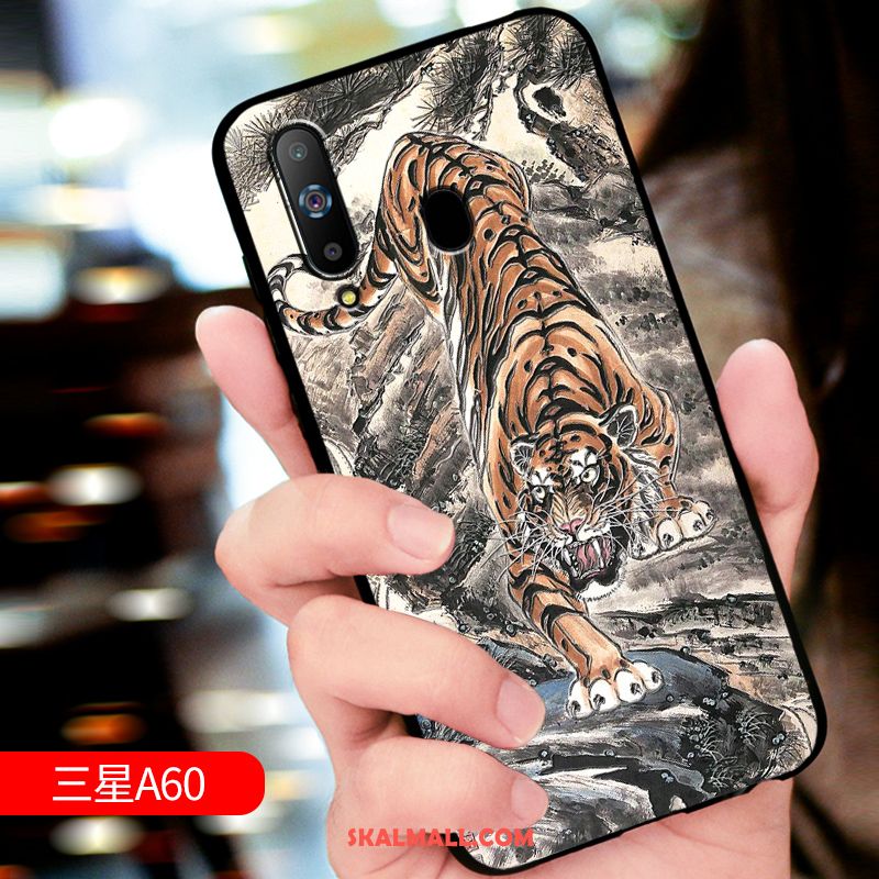 Samsung Galaxy A60 Skal Skydd Blå Stjärna Fallskydd Lättnad Rea