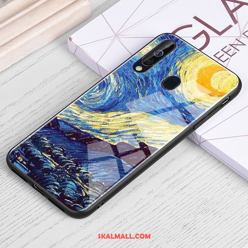 Samsung Galaxy A60 Skal Skydd Blå Trend Fallskydd Oljemålning Köpa