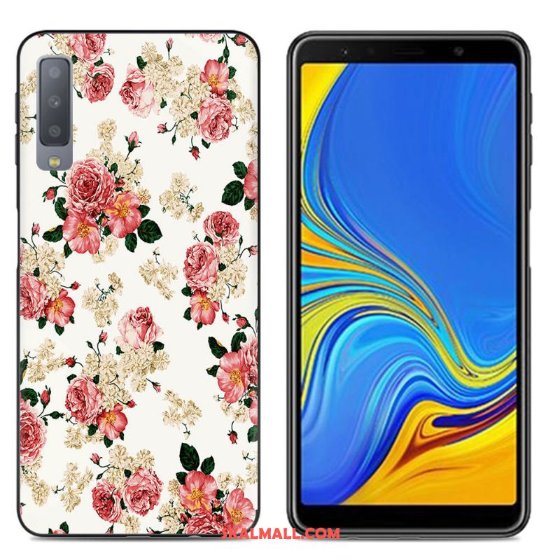 Samsung Galaxy A7 2018 Skal Färg Målade Mobil Telefon Fallskydd Kreativa Rea