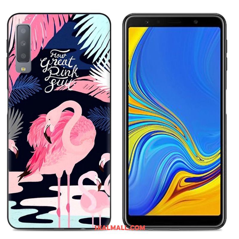 Samsung Galaxy A7 2018 Skal Färg Målade Mobil Telefon Fallskydd Kreativa Rea