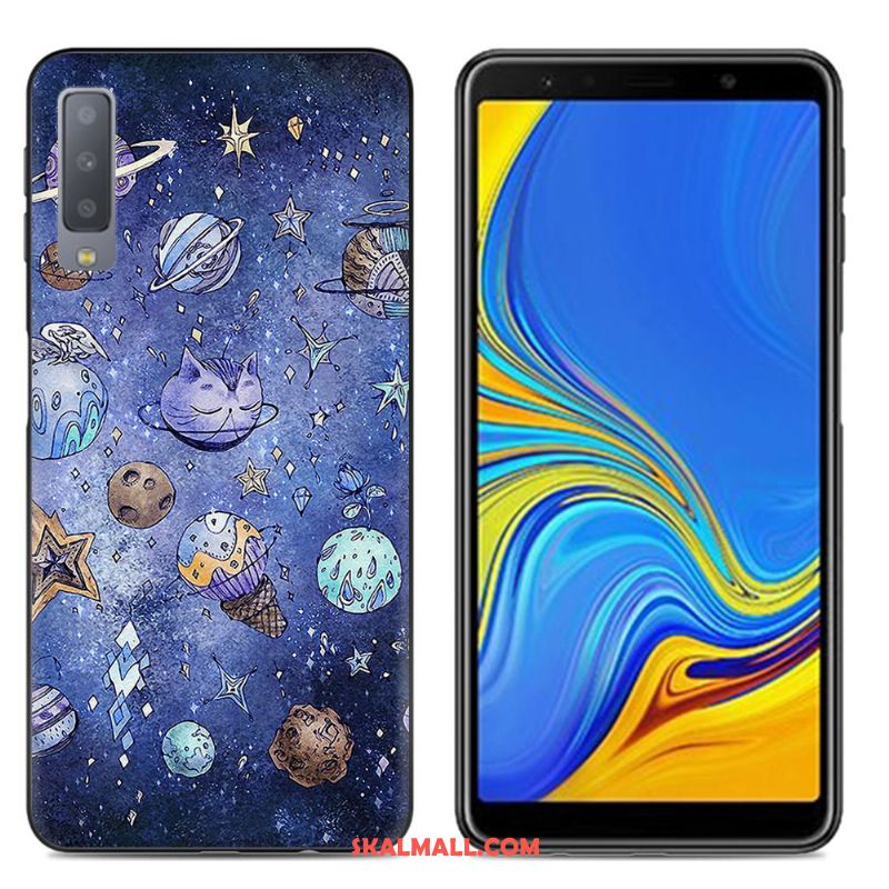 Samsung Galaxy A7 2018 Skal Färg Målade Mobil Telefon Fallskydd Kreativa Rea