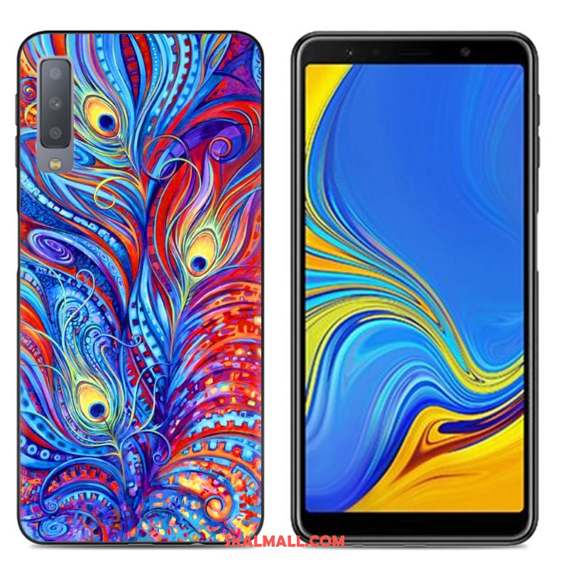 Samsung Galaxy A7 2018 Skal Färg Målade Mobil Telefon Fallskydd Kreativa Rea