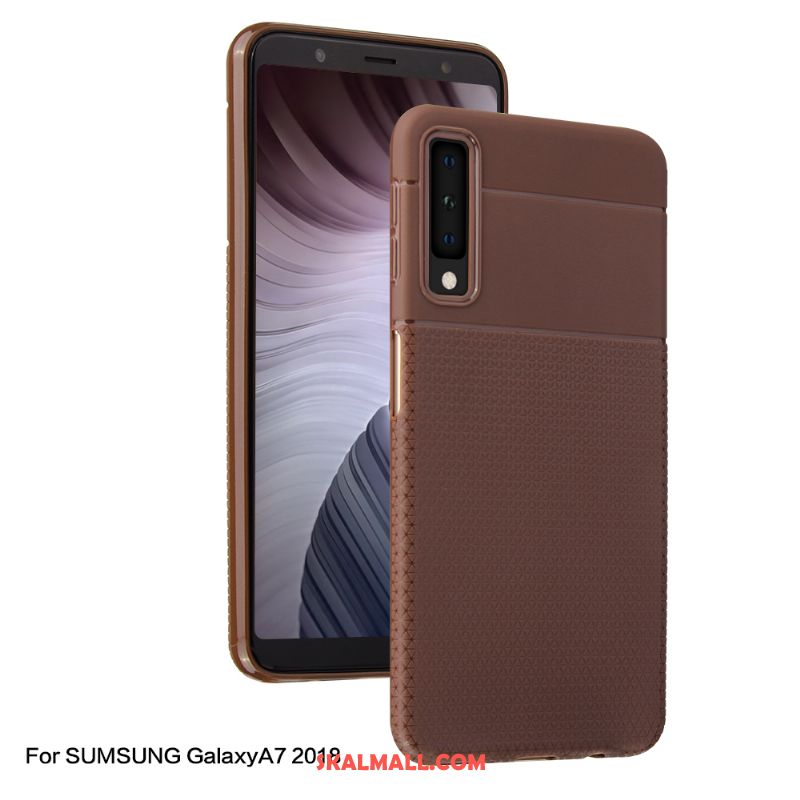 Samsung Galaxy A7 2018 Skal Kreativa Stjärna Nubuck Skydd Svart Rea