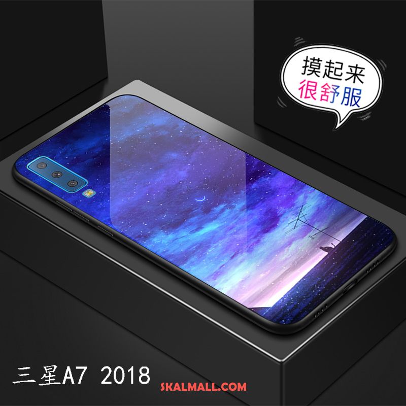 Samsung Galaxy A7 2018 Skal Mobil Telefon Fallskydd Mode Stjärna Trend Varumärke Rea