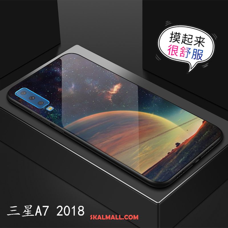 Samsung Galaxy A7 2018 Skal Mobil Telefon Fallskydd Mode Stjärna Trend Varumärke Rea