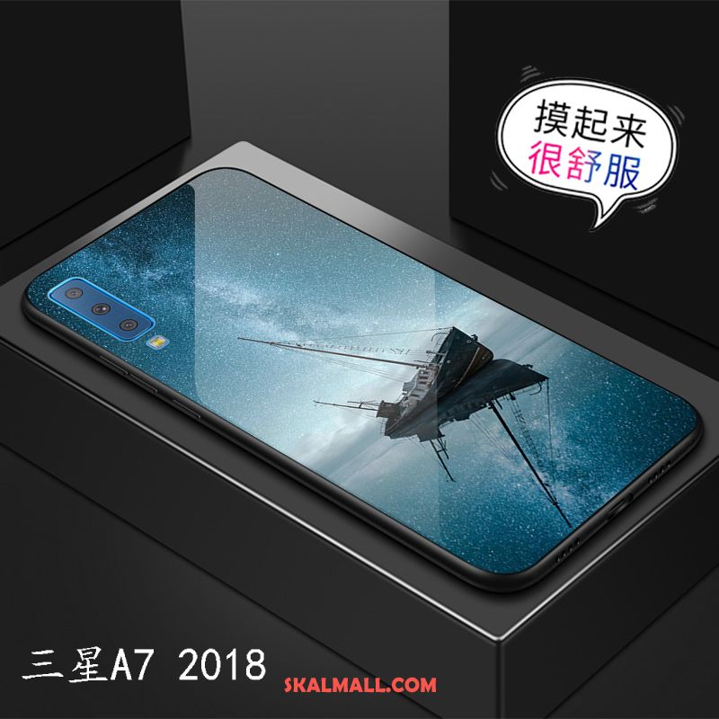 Samsung Galaxy A7 2018 Skal Mobil Telefon Fallskydd Mode Stjärna Trend Varumärke Rea