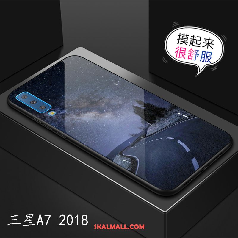 Samsung Galaxy A7 2018 Skal Mobil Telefon Fallskydd Mode Stjärna Trend Varumärke Rea