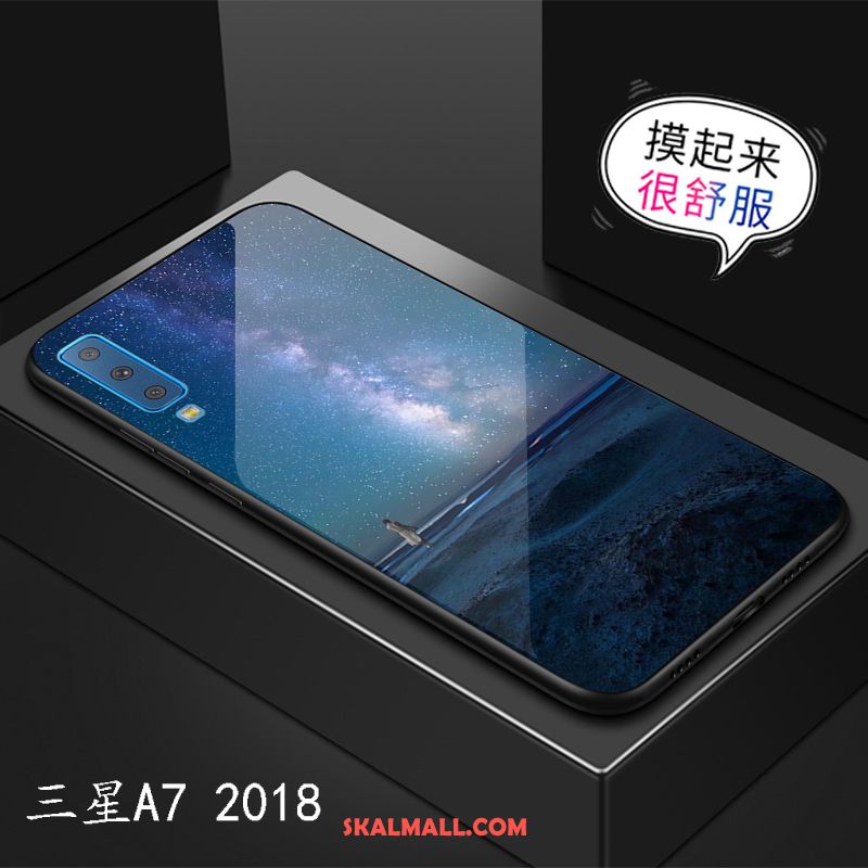 Samsung Galaxy A7 2018 Skal Mobil Telefon Fallskydd Mode Stjärna Trend Varumärke Rea