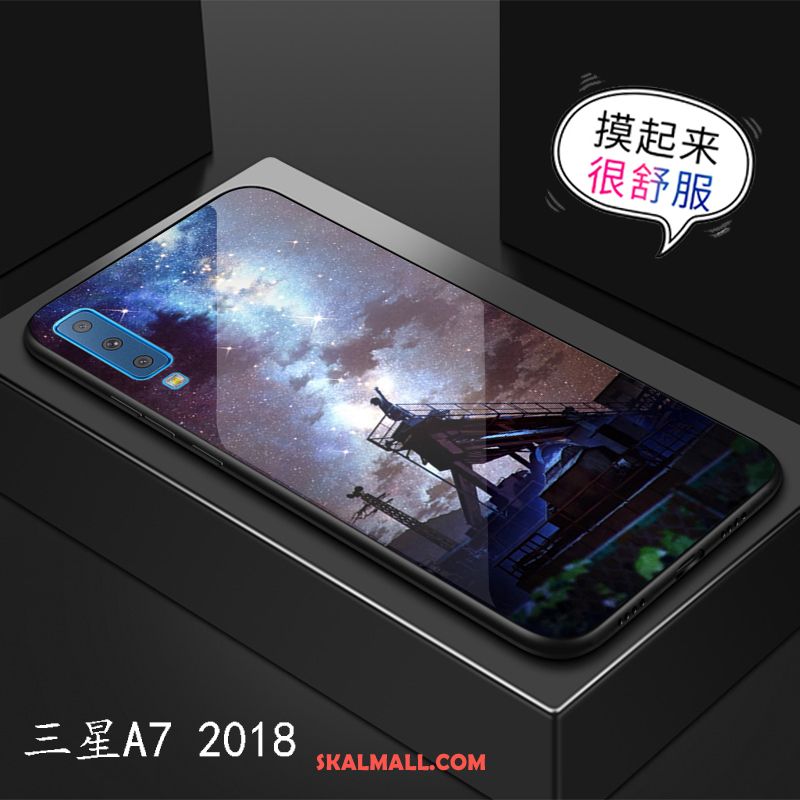 Samsung Galaxy A7 2018 Skal Mobil Telefon Fallskydd Mode Stjärna Trend Varumärke Rea
