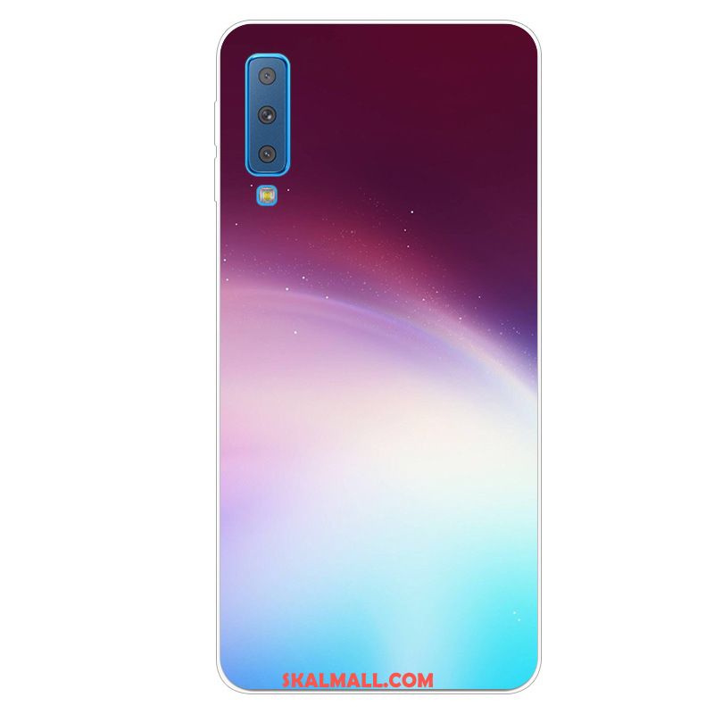 Samsung Galaxy A7 2018 Skal Rosa Ungdom Tecknat Enkel Mjuk Fodral Billig