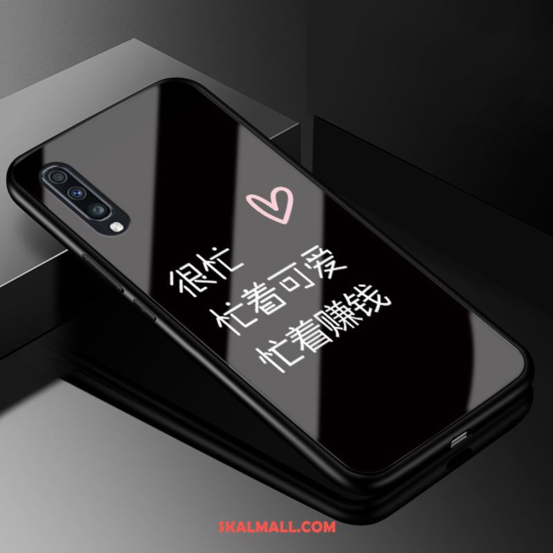 Samsung Galaxy A70 Skal Mobil Telefon Stjärna Mode Svart Glas Köpa