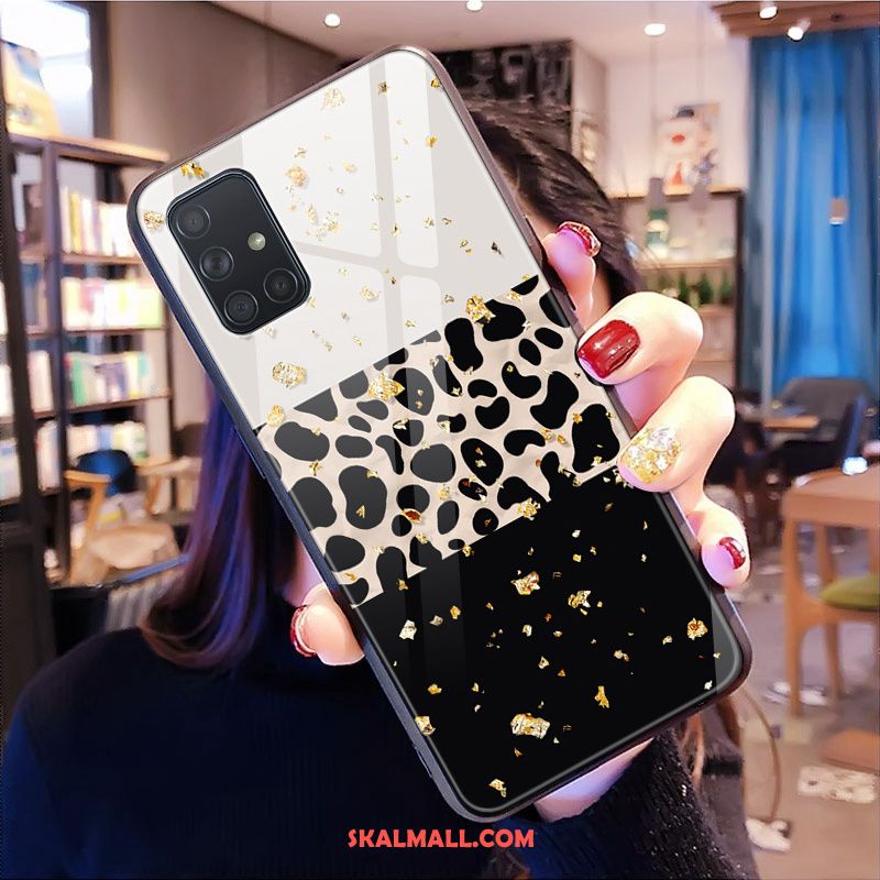 Samsung Galaxy A71 Skal Glas Mobil Telefon Net Red Stjärna Leopard Billigt