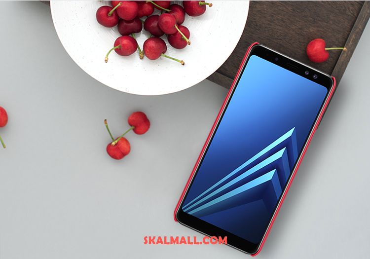 Samsung Galaxy A8 2018 Skal Nubuck Glidskydds Guld Stjärna Hård På Rea