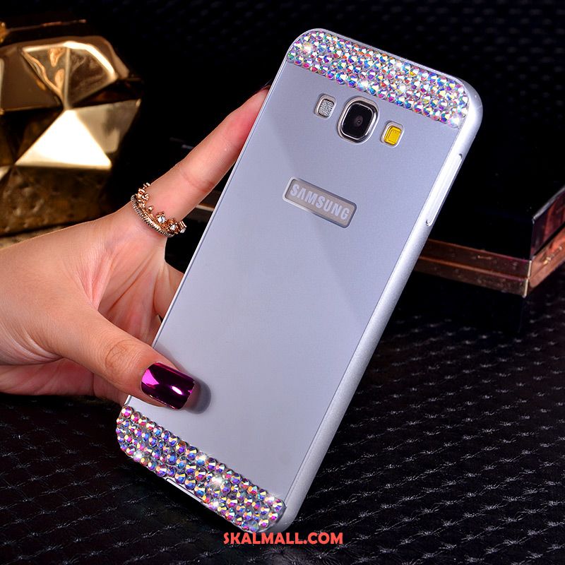 Samsung Galaxy A8 Skal Bakre Omslag Metall Cool Mobil Telefon Silver Rabatt