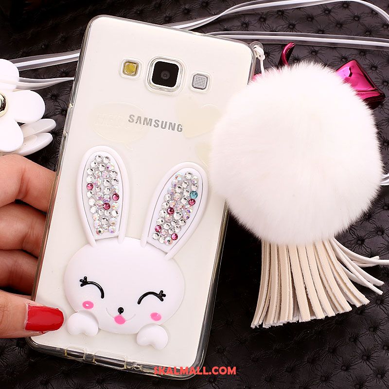 Samsung Galaxy A8 Skal Kaninhår Strass Mobil Telefon Skydd Silikon Online
