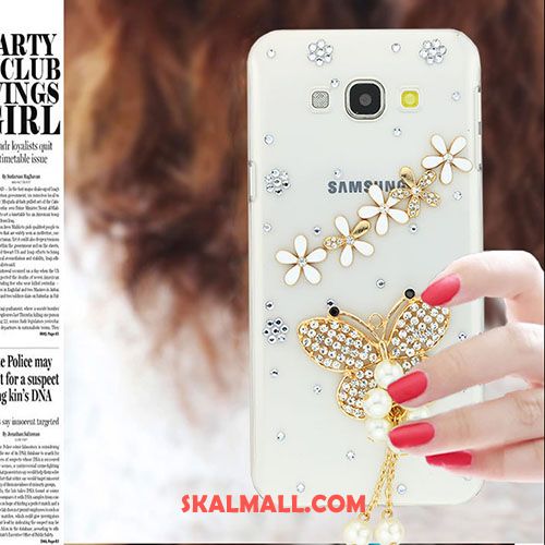 Samsung Galaxy A8 Skal Stjärna Strass Vit Mobil Telefon Trend Fodral Online