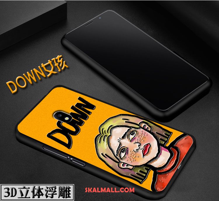 Samsung Galaxy J3 2017 Skal Graffiti Stjärna Röd Nubuck Mobil Telefon Billiga