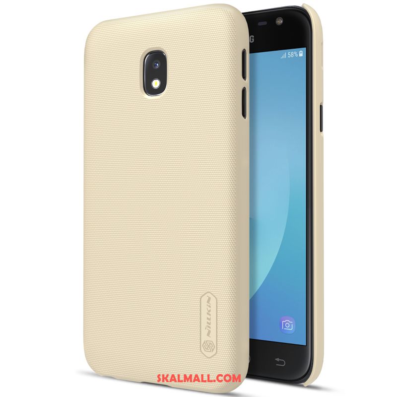 Samsung Galaxy J3 2017 Skal Svart Nubuck Skydd Glidskydds Stjärna På Nätet