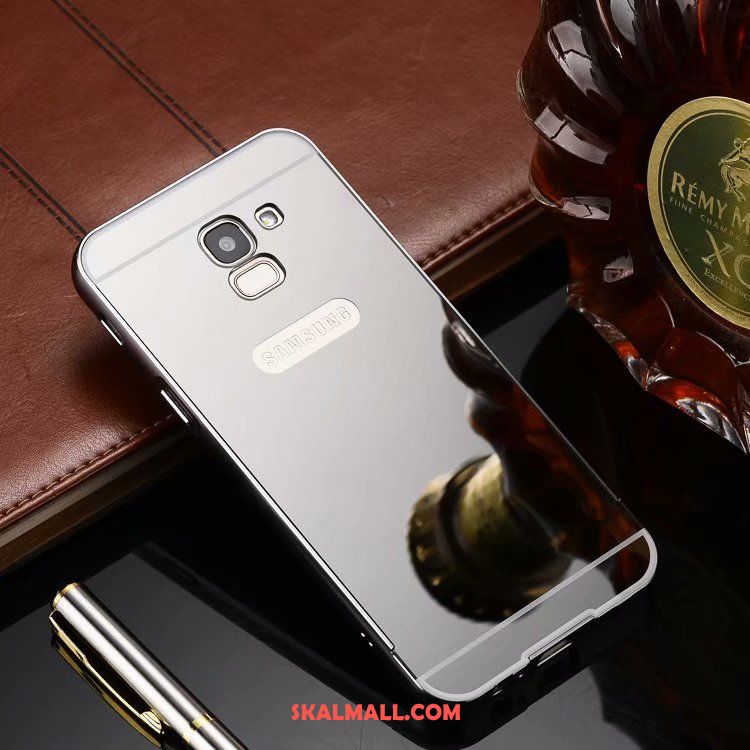 Samsung Galaxy J6 Skal Skydd Mobil Telefon Frame Metall Rosa Guld Fodral Rea