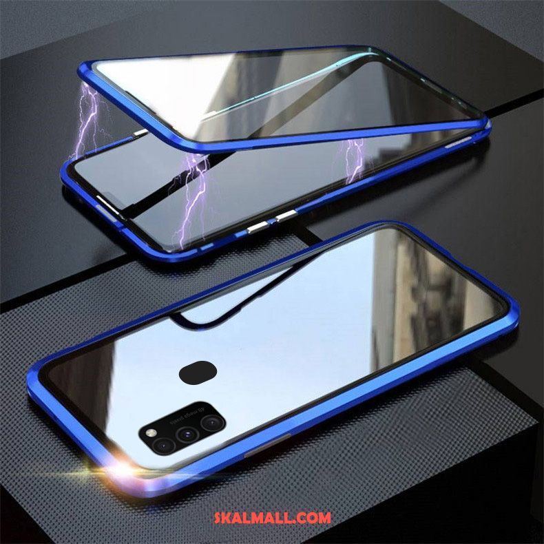 Samsung Galaxy M30s Skal Reversibel Magnetic Ny Glas Enkel Rea