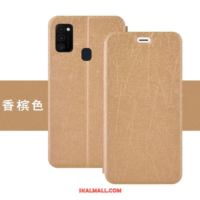 Samsung Galaxy M30s Skal Skydd Rosa Fallskydd Läderfodral Täcka Fodral Billig