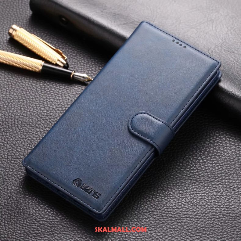 Samsung Galaxy Note 10 Skal Kaki Skydd Läderfodral Mjuk Kort Billigt