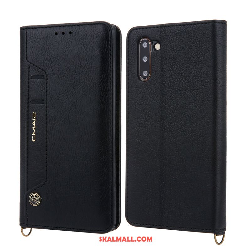 Samsung Galaxy Note 10 Skal Kort Blå Stjärna Läderfodral Mobil Telefon Köpa