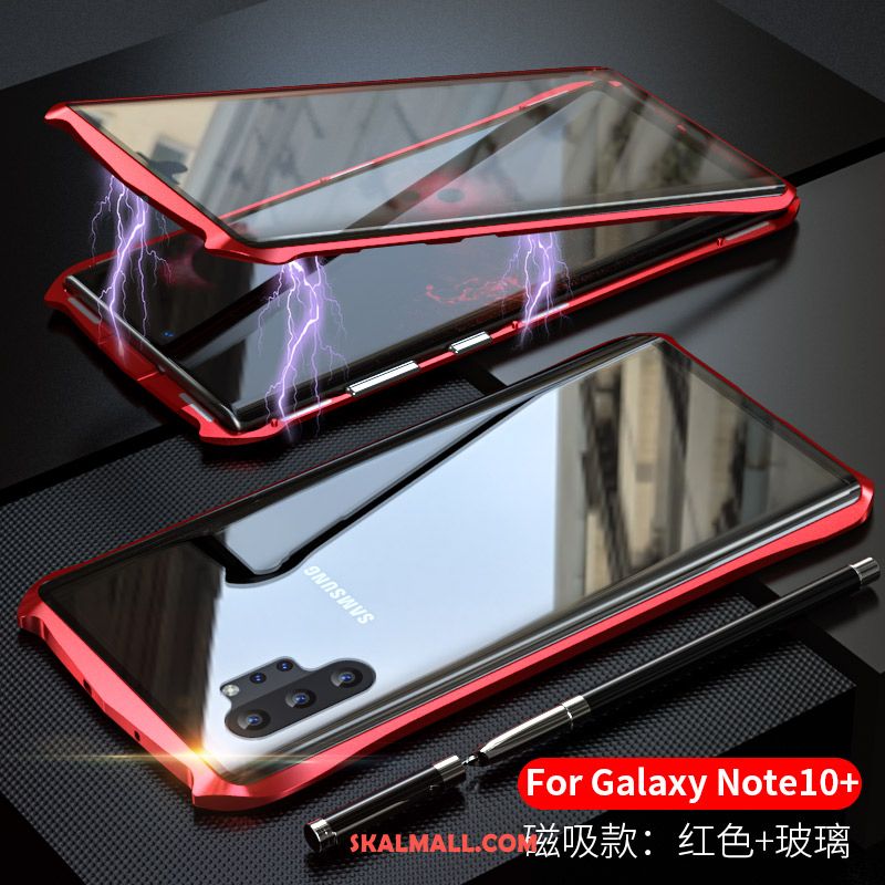 Samsung Galaxy Note 10+ Skal Metall Mobil Telefon Frame Fallskydd Reversibel Fodral På Rea