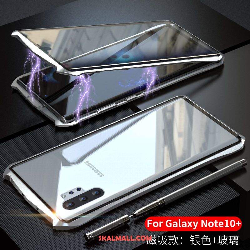 Samsung Galaxy Note 10+ Skal Metall Mobil Telefon Frame Fallskydd Reversibel Fodral På Rea